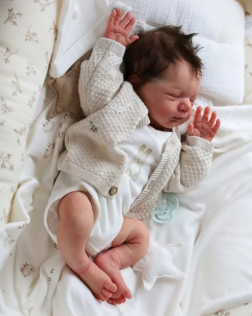 Realistic Full Silicone Baby Boy – 20 Inch Handmade Reborn Doll | Lifelike Newborn Doll for Birthday & Holiday Gifts