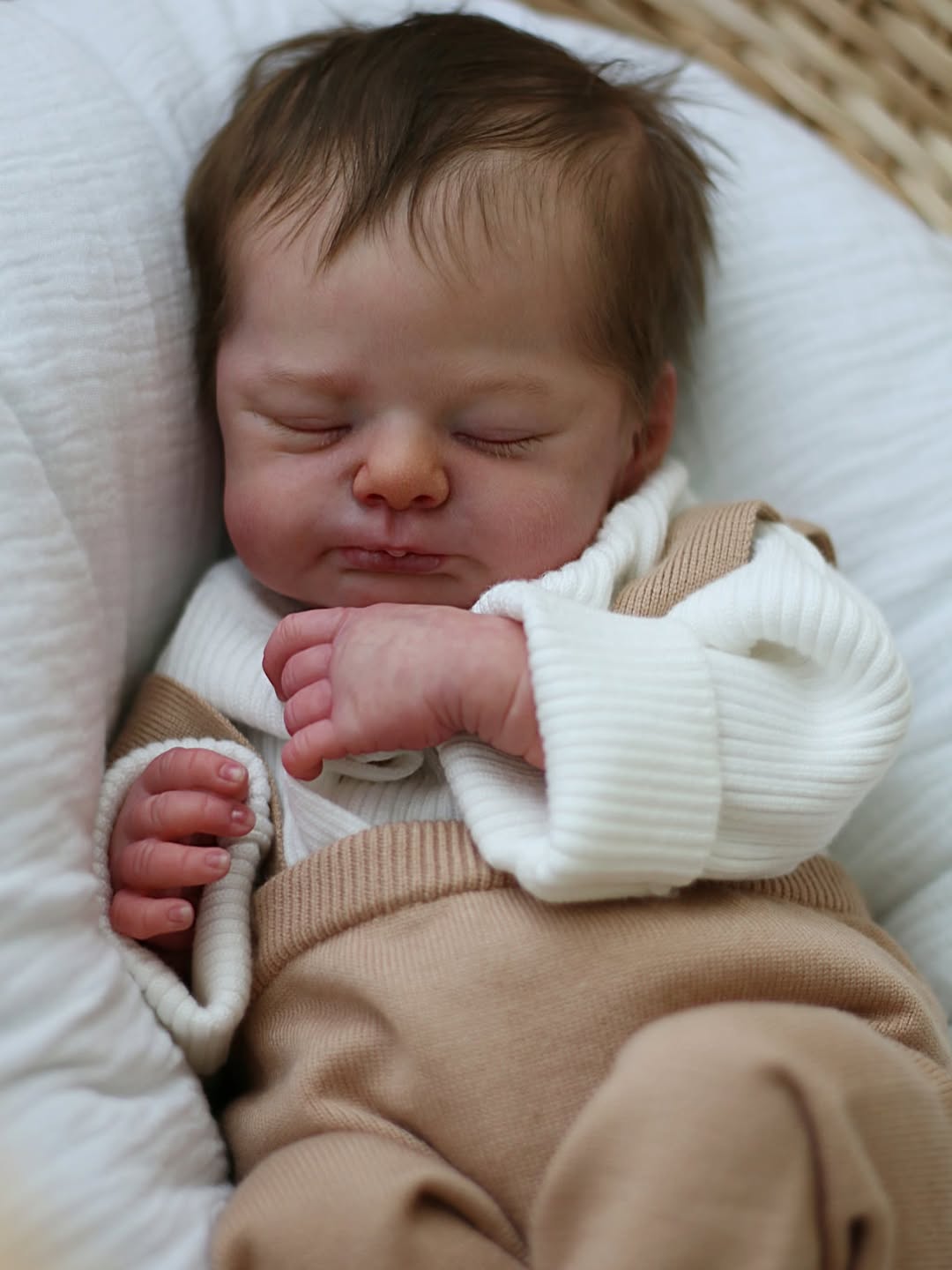 Handmade Realistic Baby Boy Doll – 20 Inch Lifelike Newborn in Blue Outfit | Premium Collectible Doll