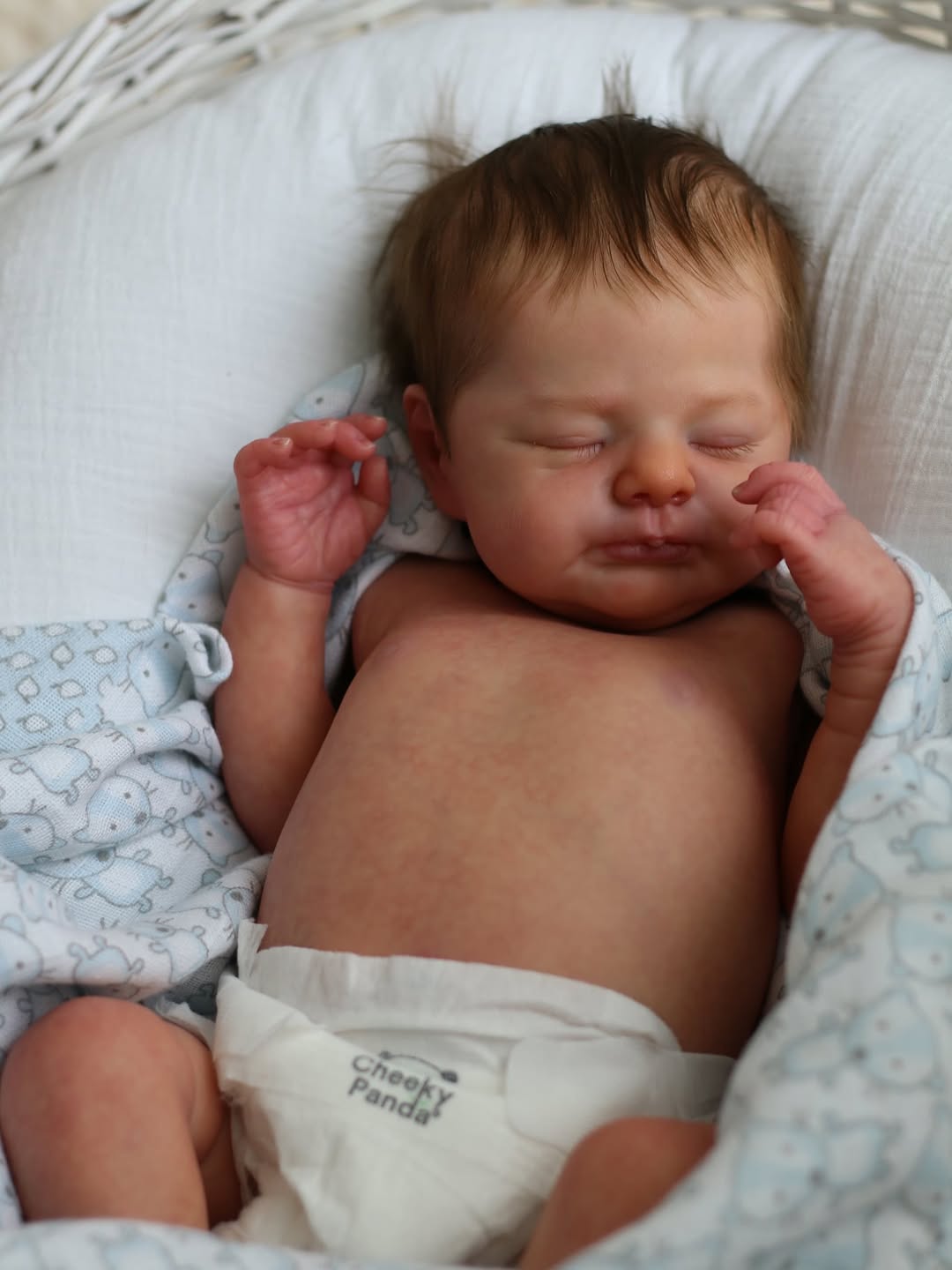 Handmade Realistic Baby Boy Doll – 20 Inch Lifelike Newborn in Blue Outfit | Premium Collectible Doll