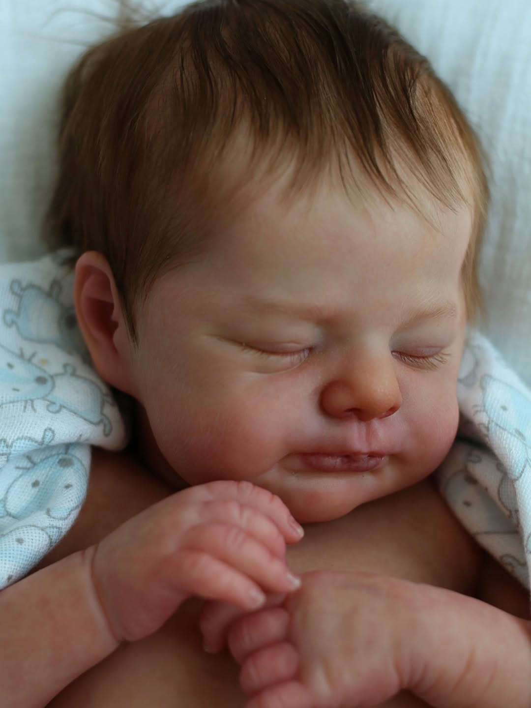 Handmade Realistic Baby Boy Doll – 20 Inch Lifelike Newborn in Blue Outfit | Premium Collectible Doll