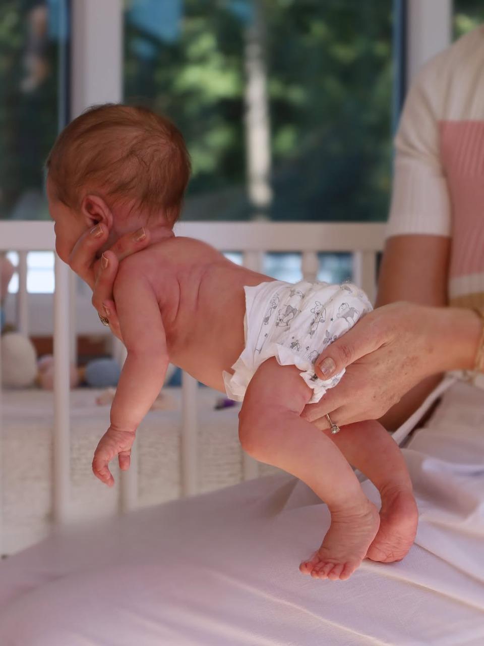 16 Inch Awake Reborn Baby Girl Doll β Lifelike Newborn with Rooted Hair & Blue Eyes