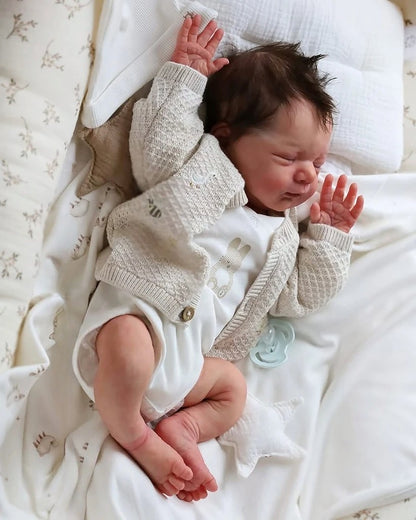Realistic Full Silicone Baby Boy – 20 Inch Handmade Reborn Doll | Lifelike Newborn Doll for Birthday & Holiday Gifts