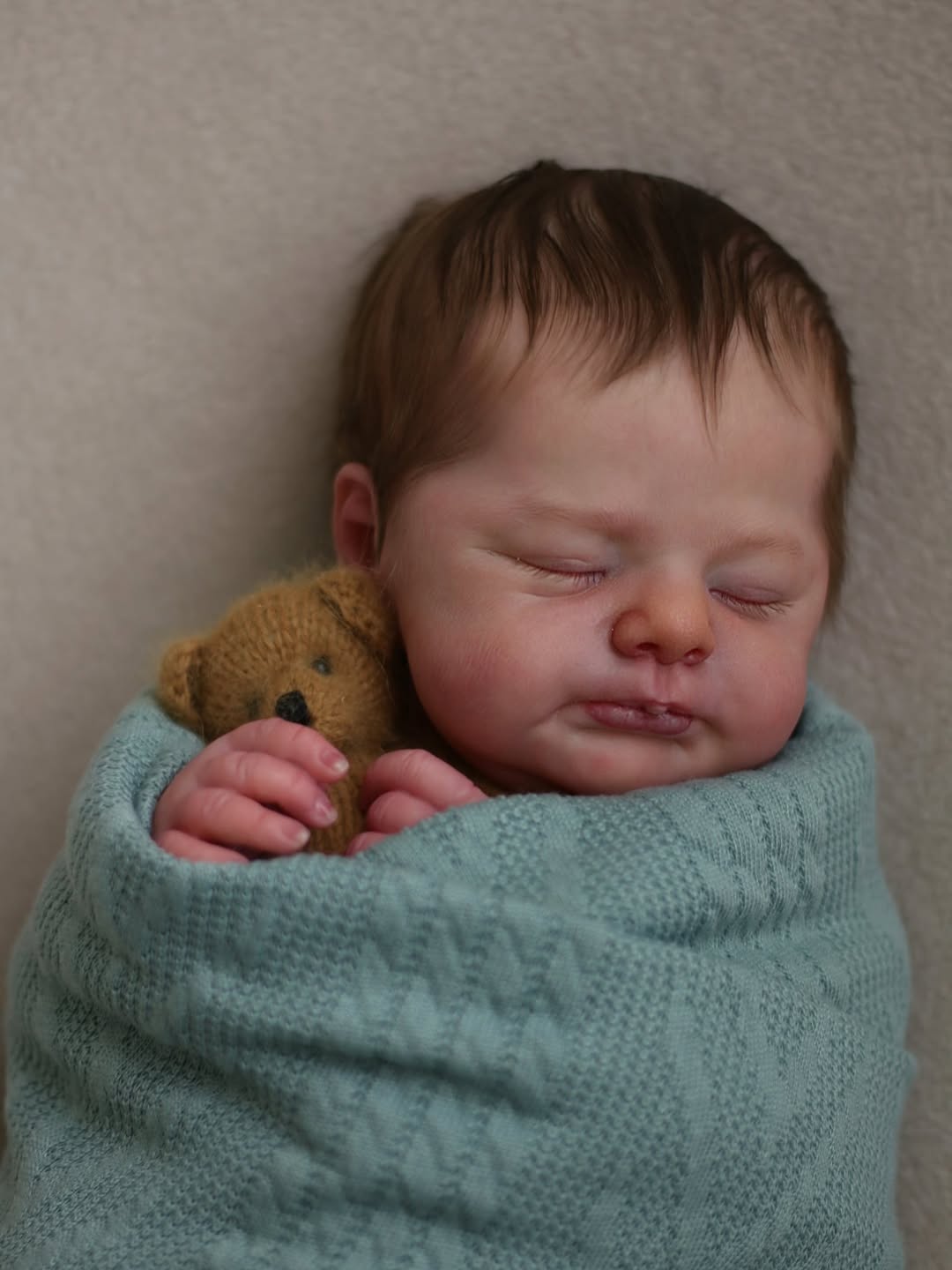 Handmade Realistic Baby Boy Doll – 20 Inch Lifelike Newborn in Blue Outfit | Premium Collectible Doll